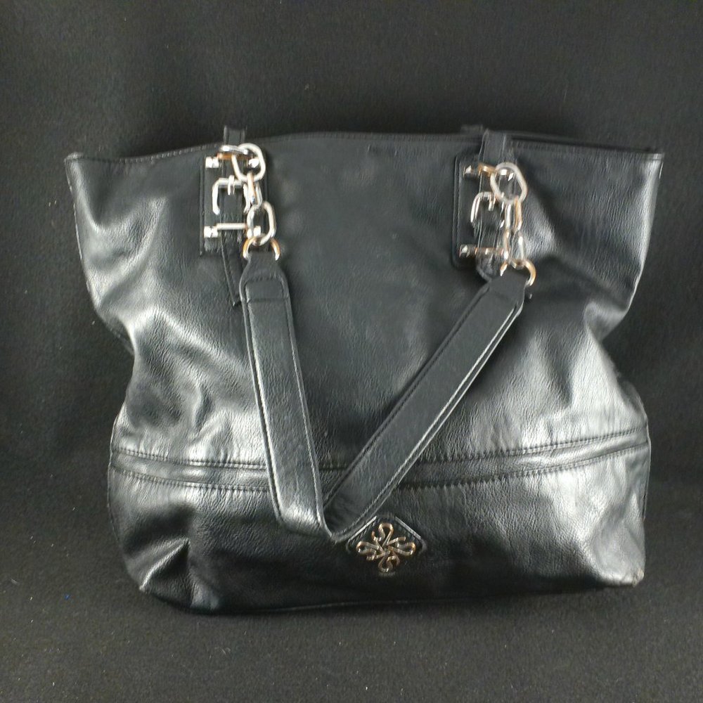 Simply Vera Vera Wang Black Leather Purse